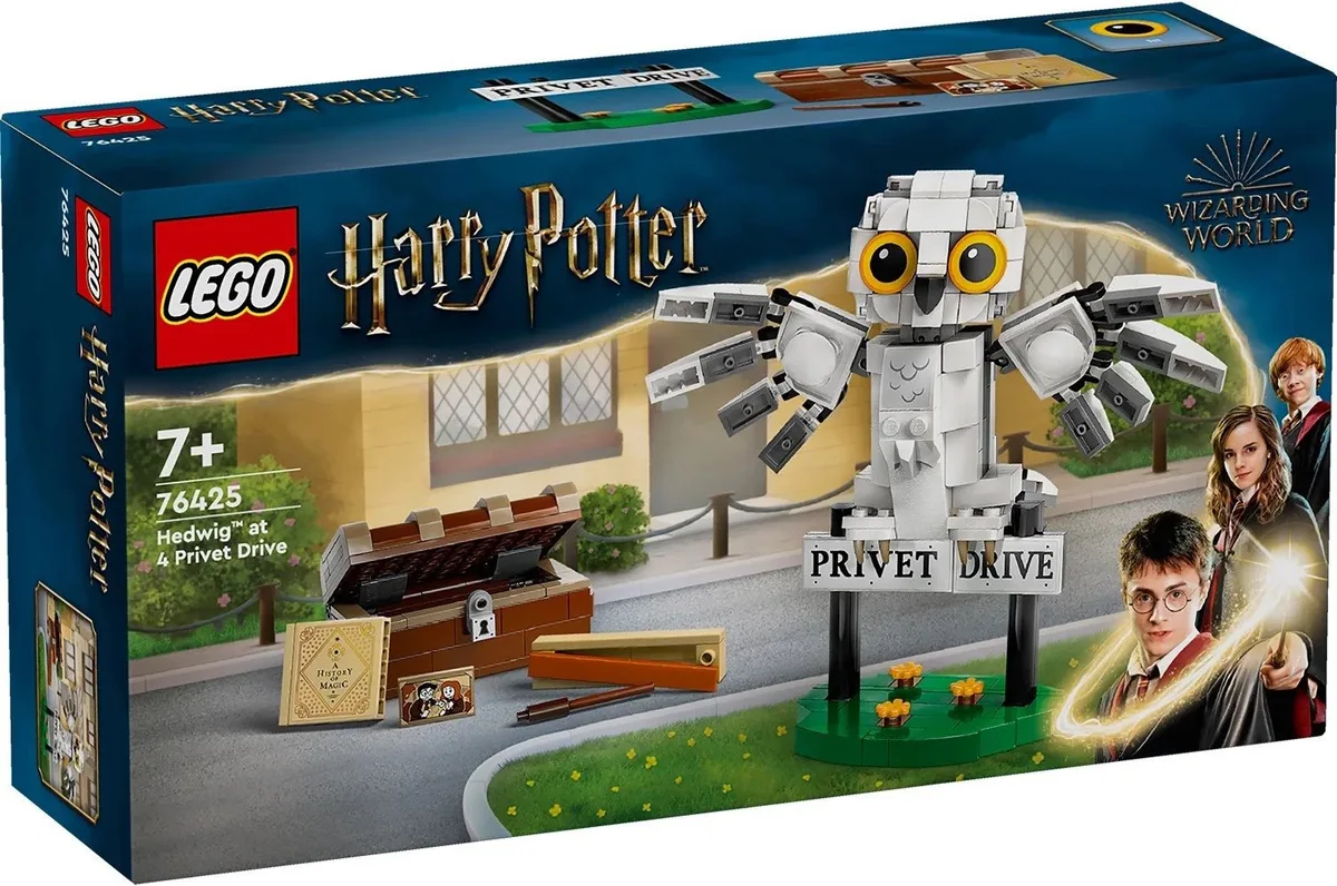 Конструктор LEGO Harry Potter Гедвіґа 7+ для дівчат і хлопців пластиковий 24х20 см Білий