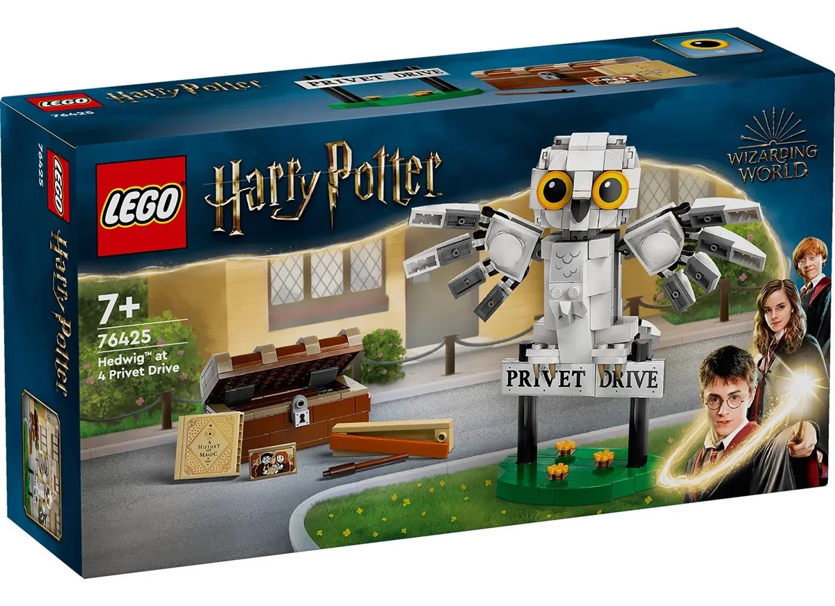 Конструктор LEGO Harry Potter Гедвіґа 7+ для дівчат і хлопців пластиковий 24х20 см Білий