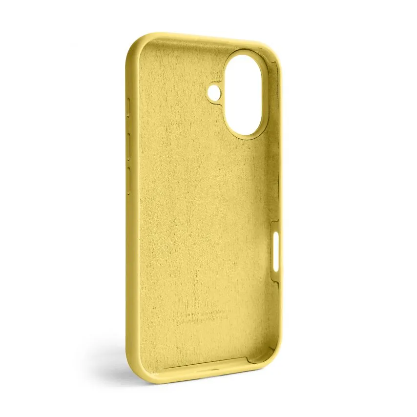 Чехол Silicone Case для Apple iPhone силиконовый желтый