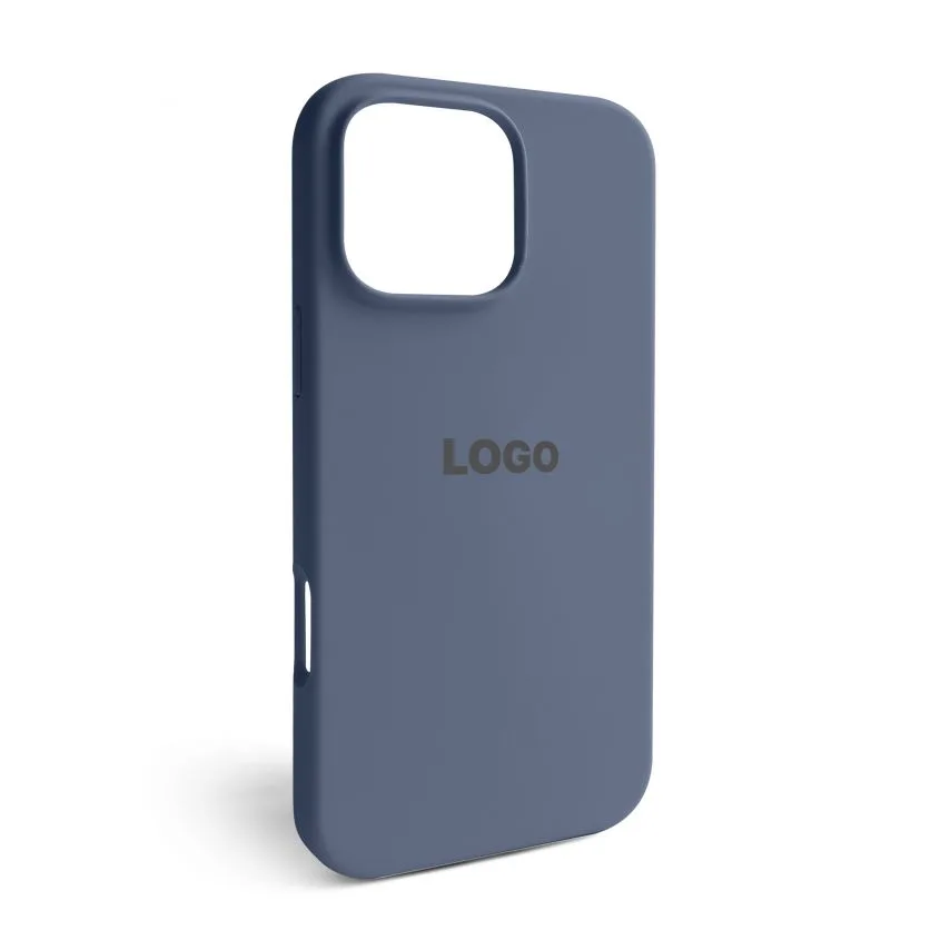 Чохол Silicone Case для Apple iPhone 16 Pro Max силіконовий сірий