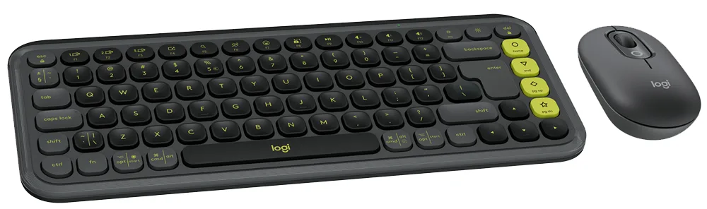 IT набір Logitech Клавіатура Миша Бездротові Bluetooth Сірий 321х137 мм 59х35 мм