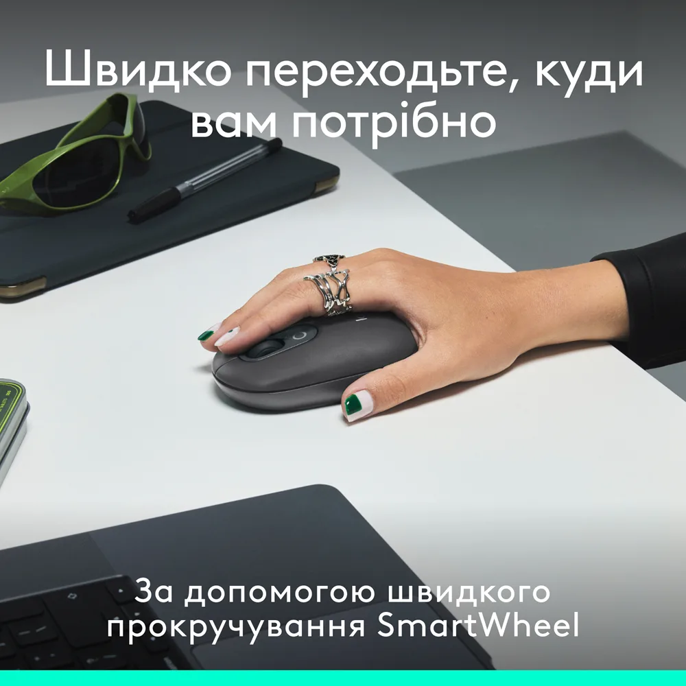 IT набір Logitech Клавіатура Миша Бездротові Bluetooth Сірий 321х137 мм 59х35 мм
