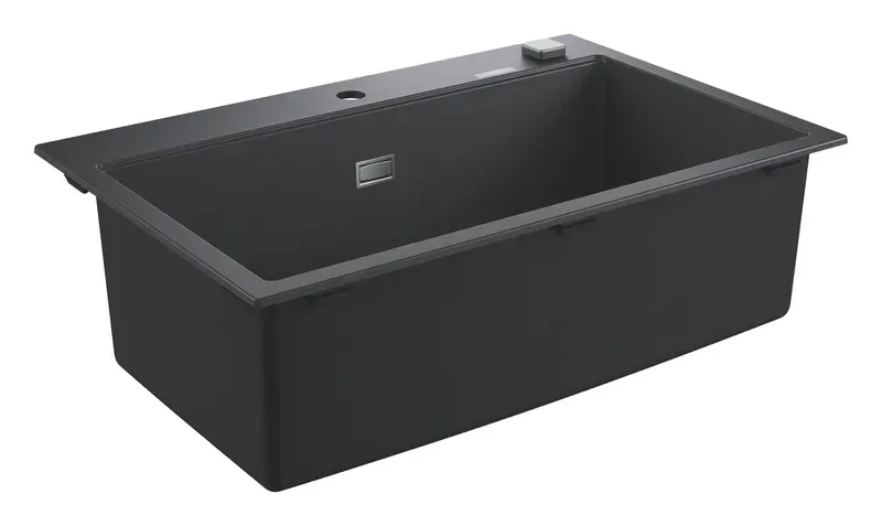 Композитна мийка Grohe гранітна 780х510х220 мм чорна матова