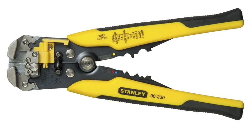 Автоматичний знімач ізоляції Stanley, для проводів 0.2-6мм2, кусачки, довжина 210мм.