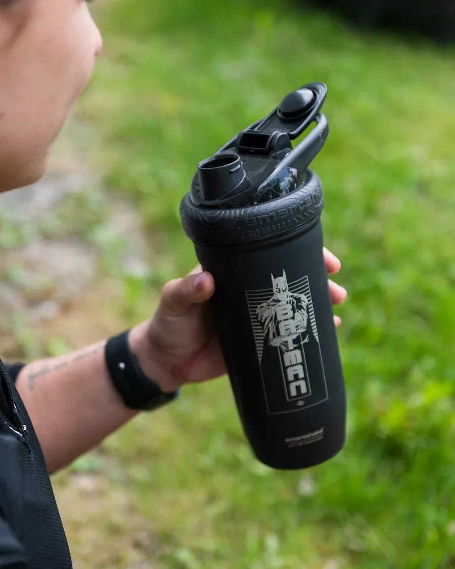 Шейкер спортивний SmartShake нержавіюча сталь 900 мл чорний
