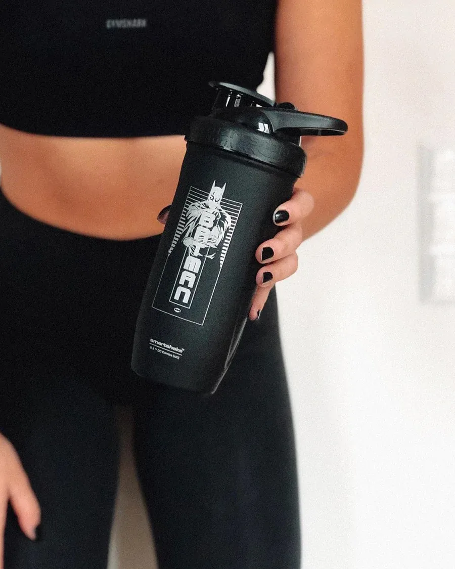 Шейкер спортивний SmartShake нержавіюча сталь 900 мл чорний