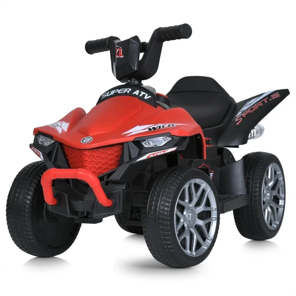 Дитячий електромобіль квадроцикл Bambi Racer пластик 90 см червоний