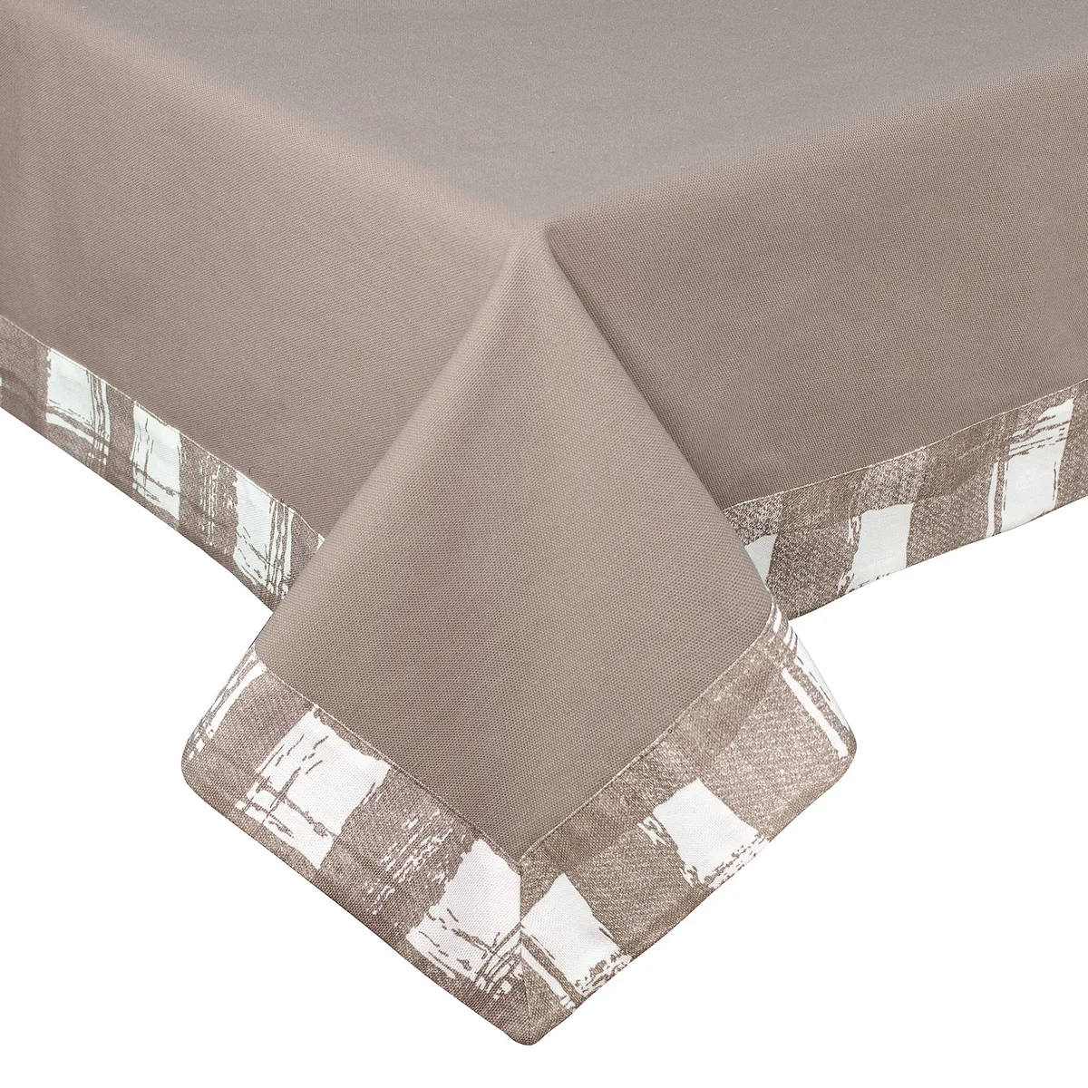 Скатертина Home Line бавовняна 140х180 см коричнева