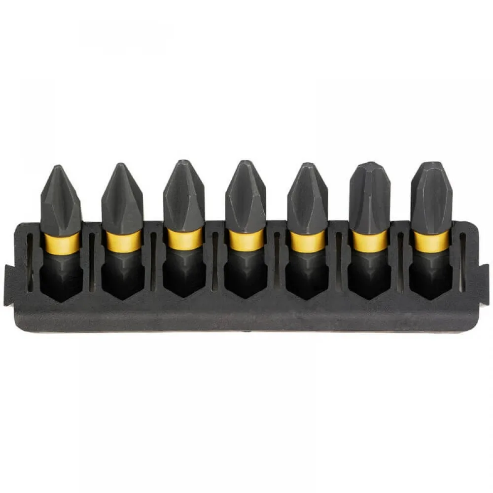 Бітний набір DeWalt FlexTorq 25мм PH1 PH2 PH3, 7 шт.