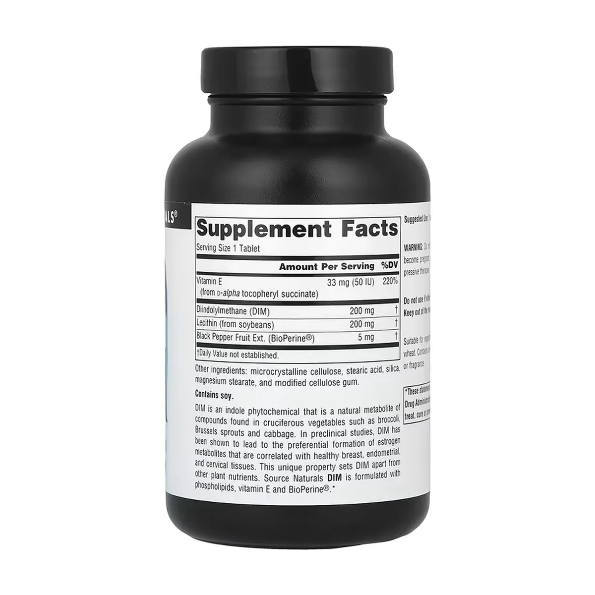 Дииндолилметан Source Naturals 200 мг 120 таблеток для вегетарианцев