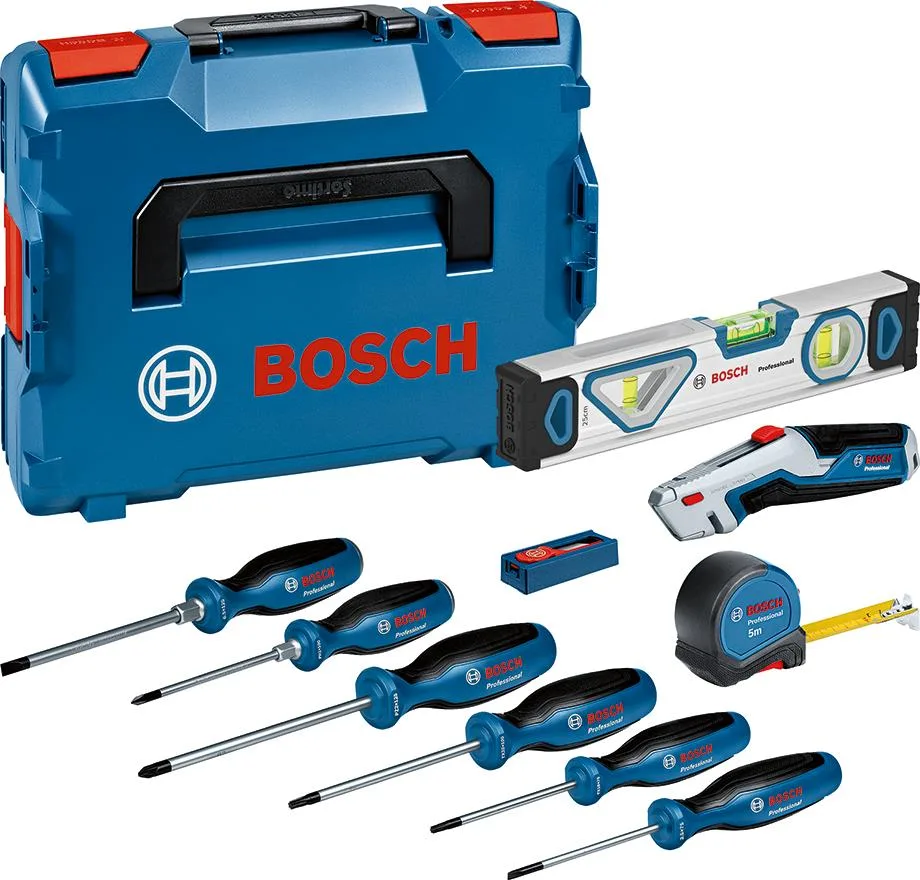 Набір професійних викруток та змішаних ручних інструментів Bosch Professional L 3.5, SL6.5, TX15, TX20, PH1, P