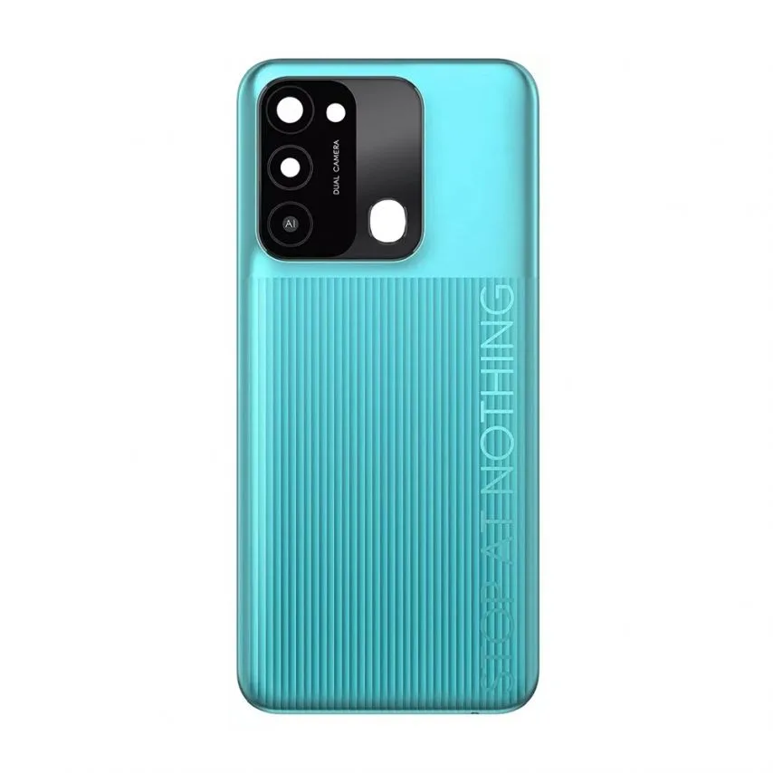 Задняя крышка Tecno зеленая со стеклом камеры Original Quality.