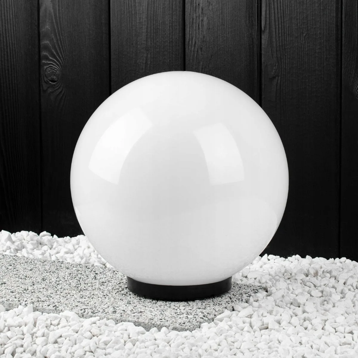 Садова RGB куля LumiLED полікарбонат 25 см асорті на сонячній батареї IP44