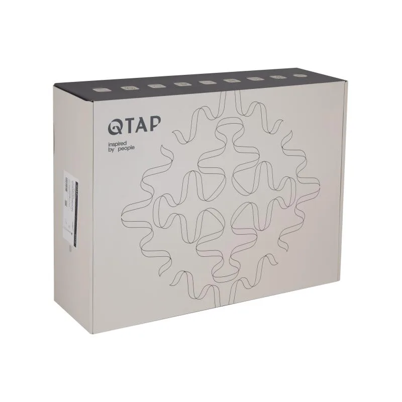 Душова система Qtap Gemini прихованого монтажу 3 споживача латунь 458х241х135 мм хромована