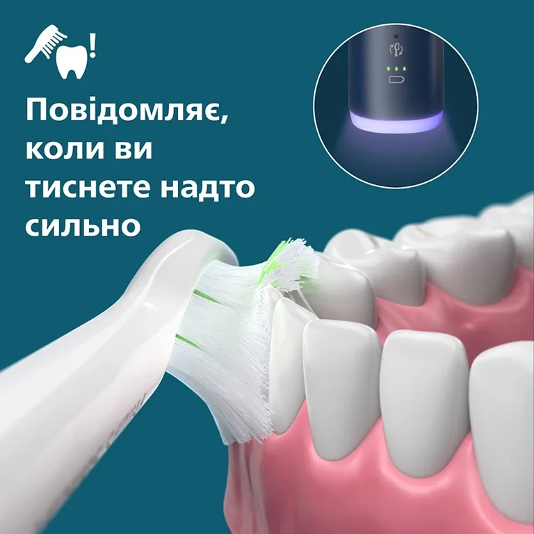Зубна електрощітка Philips Sonicare Ультразвукова Синя 62000 рухів 2 режими 1 насадка