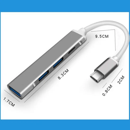USB 3.0 хаб 4 порти 30 см Чорний