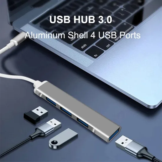 USB 3.0 хаб 4 порти 30 см Чорний