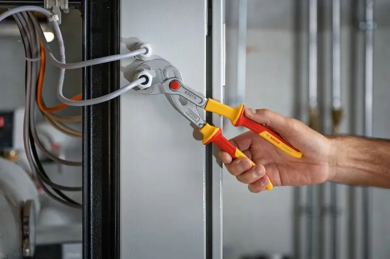 Кліщі для сантехніки Bosch Professional, 250 мм, із захистом VDE.