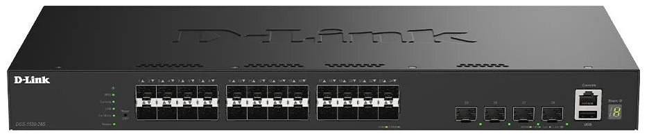 Комутатор D-Link DGS-1530-28S 24xSFP, 4xSFP+, Керований, L2+