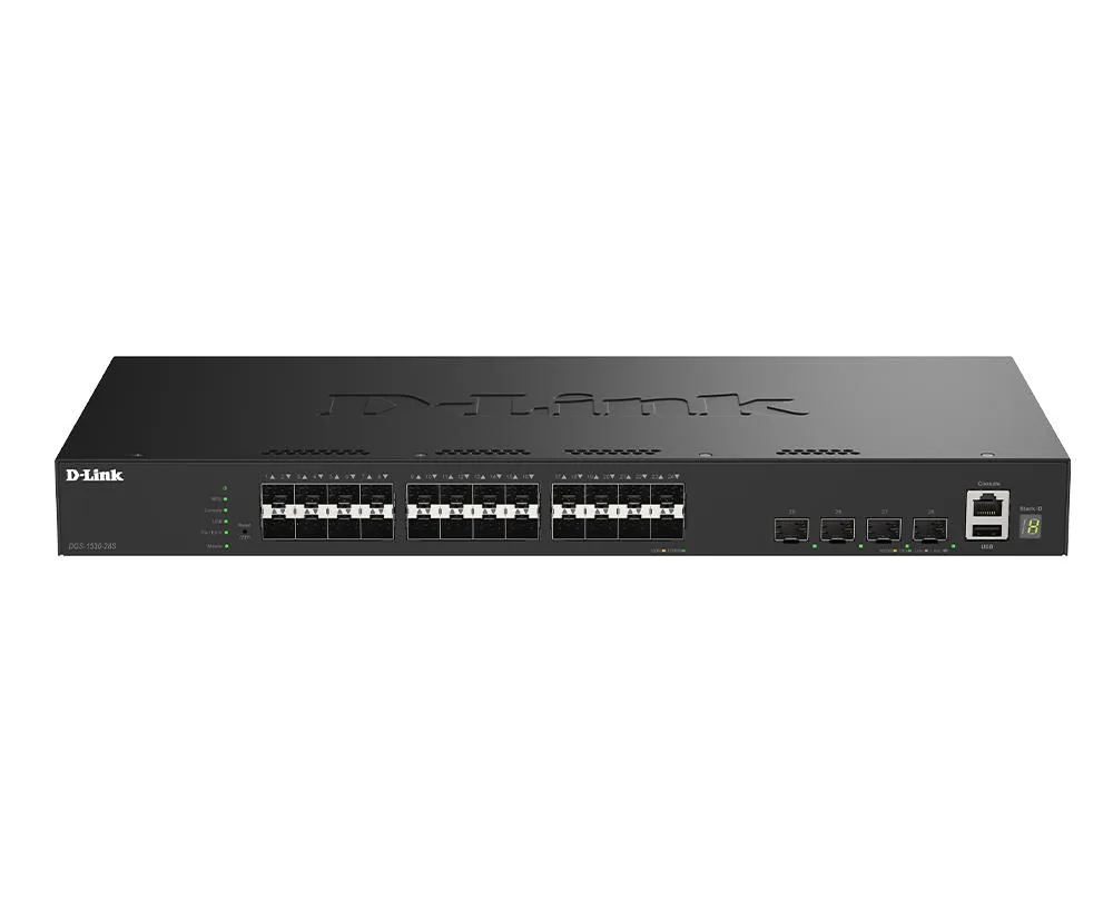 Коммутатор D-Link DGS-1530-28S 24xSFP, 4xSFP+, Управляемый, L2+