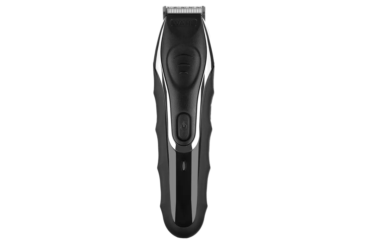 Тример WAHL Aqua Groom, акумуляторний, роторний двигун, 12 насадок, чохол, гребінець, сталь, чорний.