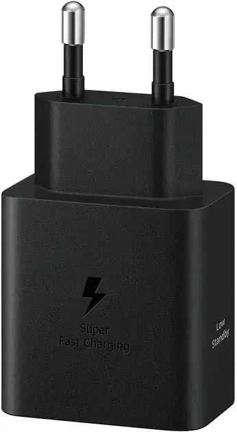 Зарядний пристрій мережевий Samsung 45Вт USB-С PD PPS, кабель USB-C > USB-C, 1.8м, чорний