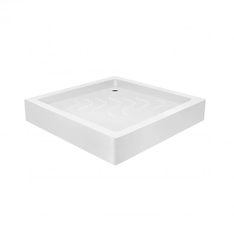 Душовий піддон Lidz Mazur ST80x80x16 акриловий квадратний 80x80 см білий