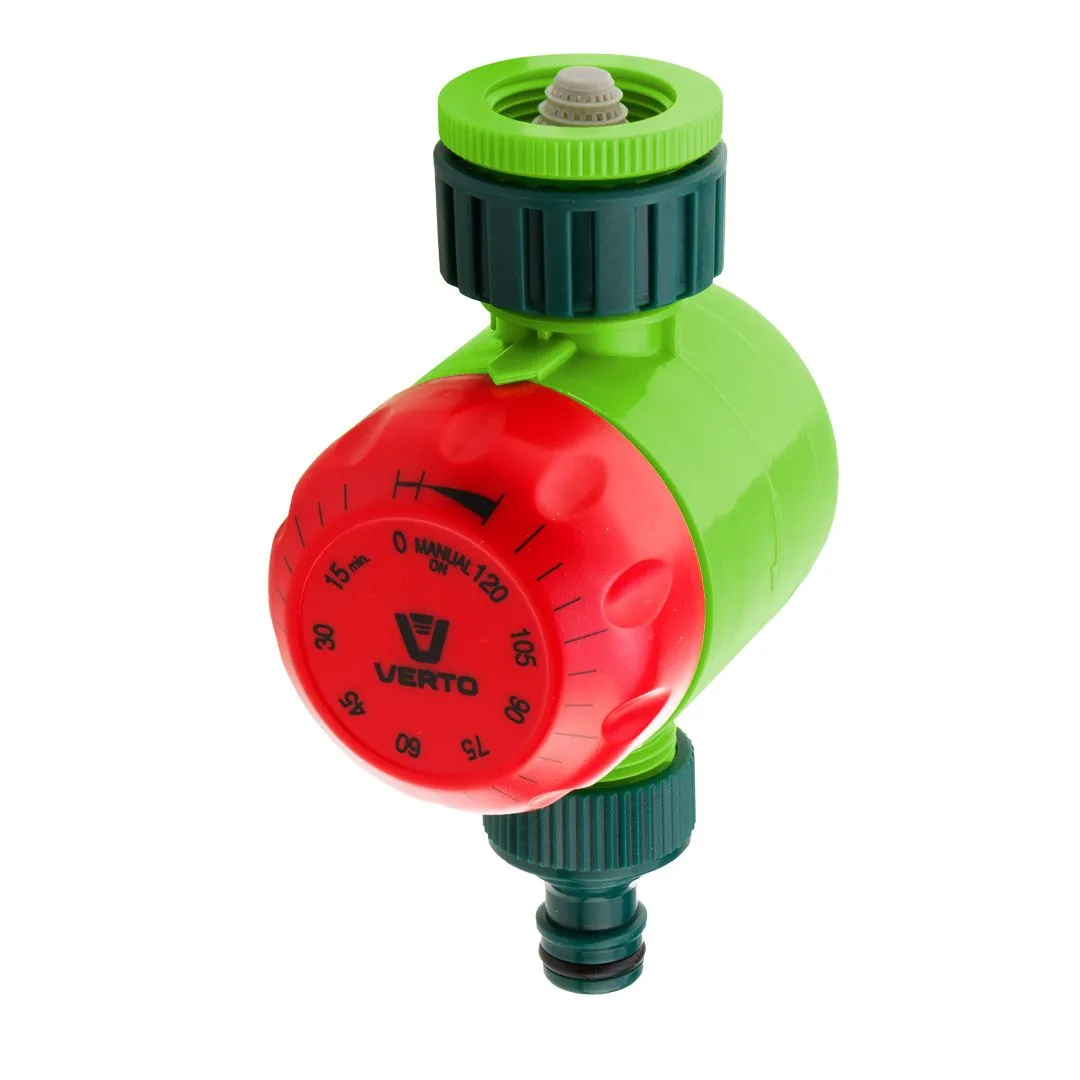 Таймер для автоматичного поливу Verto, 1/2"-3/4", механічний, до 120 хв.