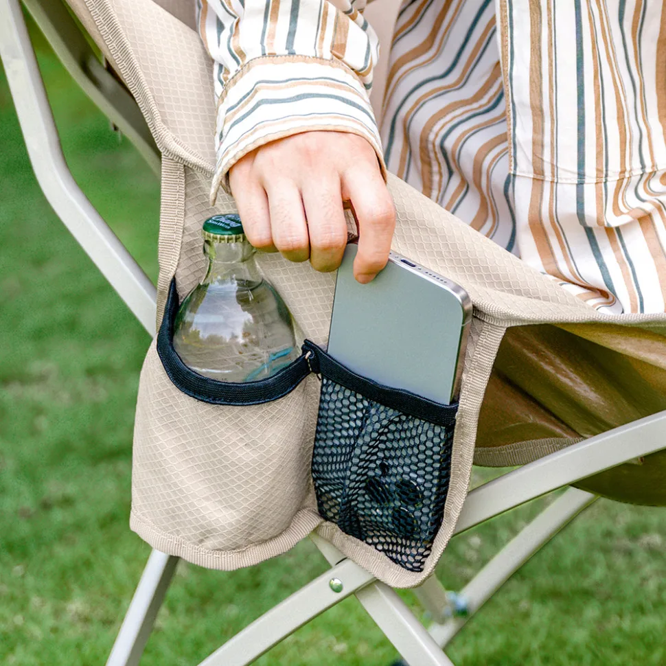 Стілець складаний Naturehike вуглецева сталь 64х64х73 см хакі