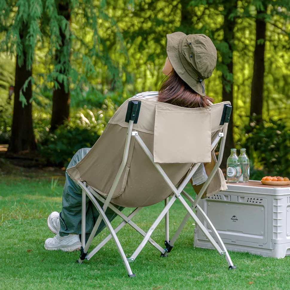 Стілець складаний Naturehike вуглецева сталь 64х64х73 см хакі