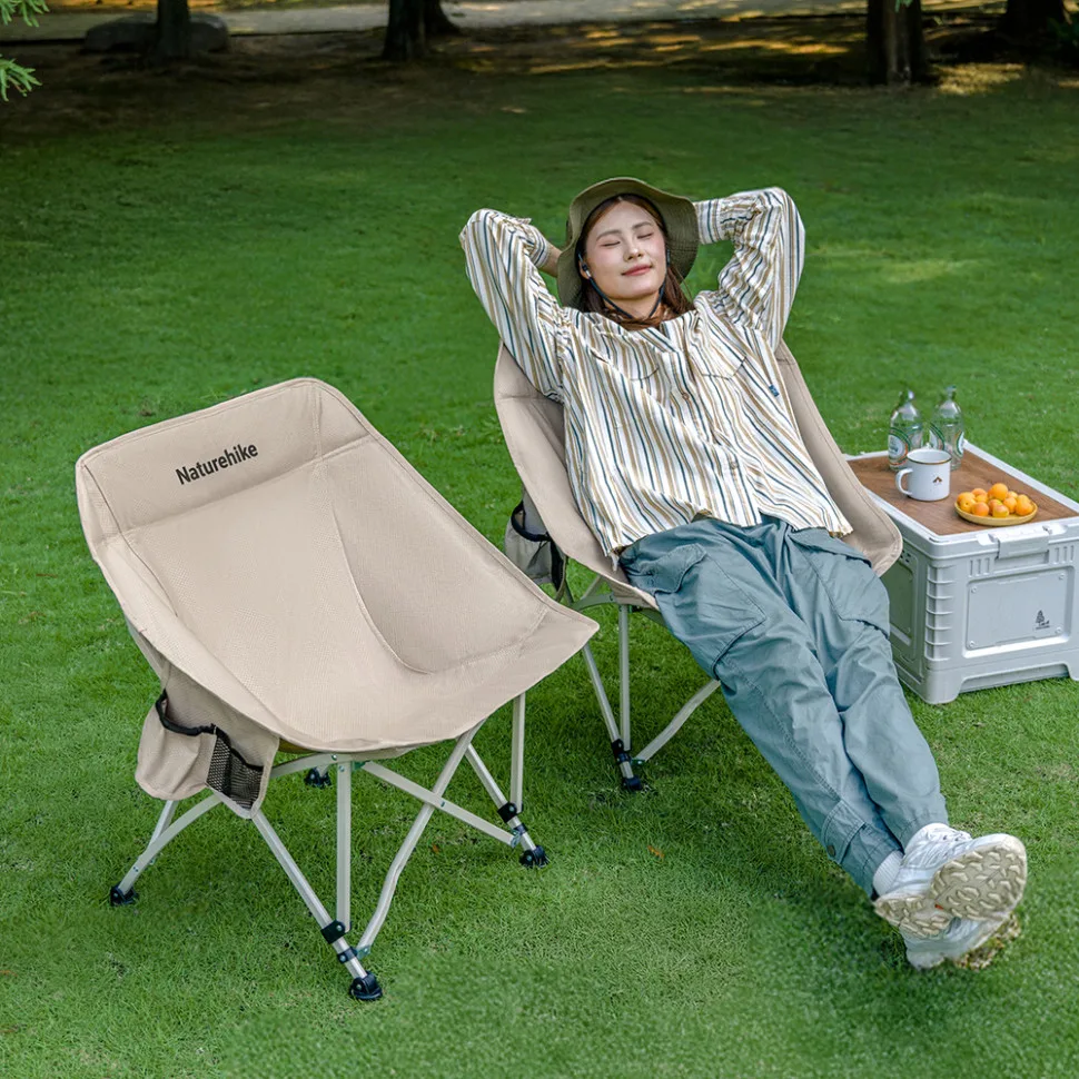 Стілець складаний Naturehike вуглецева сталь 64х64х73 см хакі