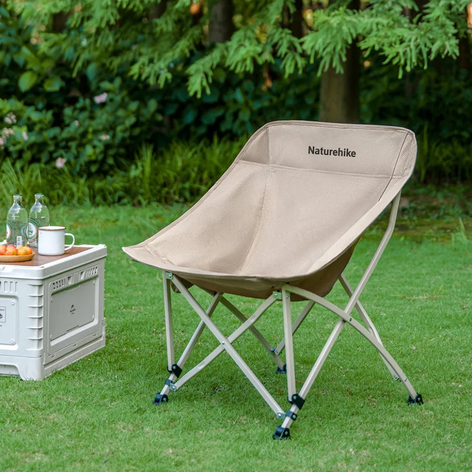 Стілець складаний Naturehike вуглецева сталь 64х64х73 см хакі