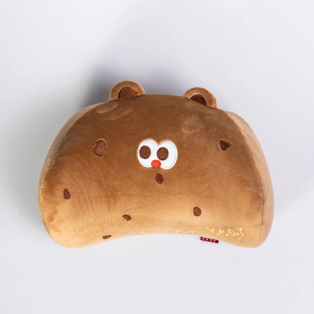 Подушка Cookie Bear велюр 27х20х12 см коричнева ортопедична для подорожей