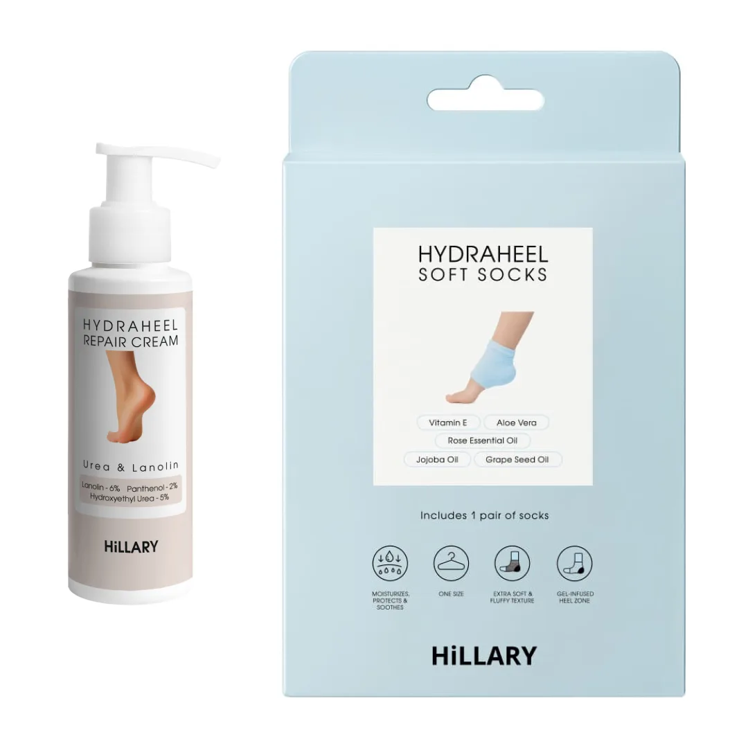 Набір для зволоження та відновлення п’ят Hillary Heel Hydration & Repair Complex