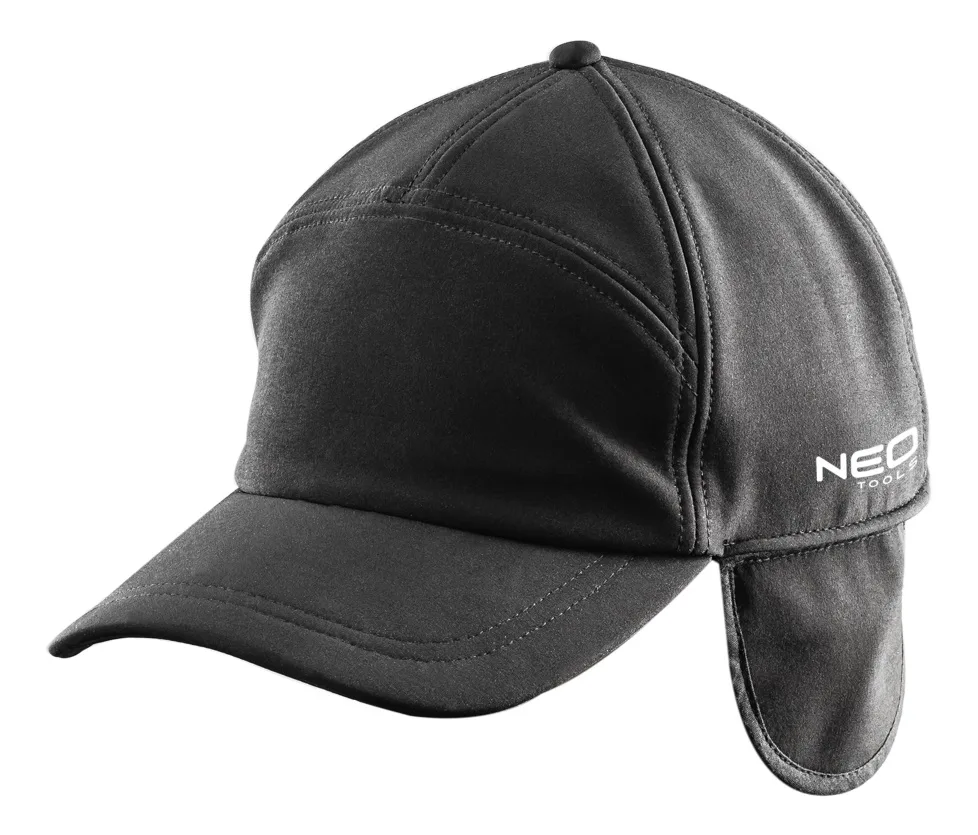 Бейсболка робоча Neo Tools поліестер 90% регульована чорна