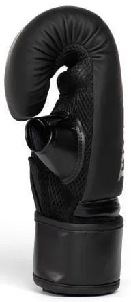 Боксерські рукавиці Everlast поліуретан S/M чорні золоті