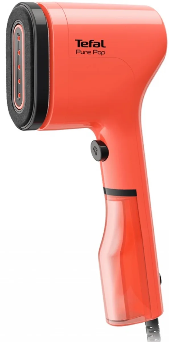 Відпарювач Tefal компактний Pure Pop, 1300Вт, 70мл, постійна подача пари - 20гр, червоний.