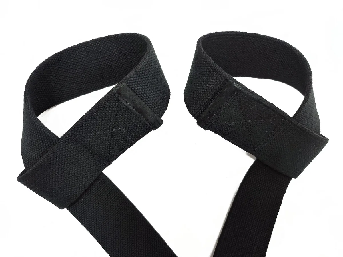 Лямки атлетичні EasyFit ХБ 60 см Чорні