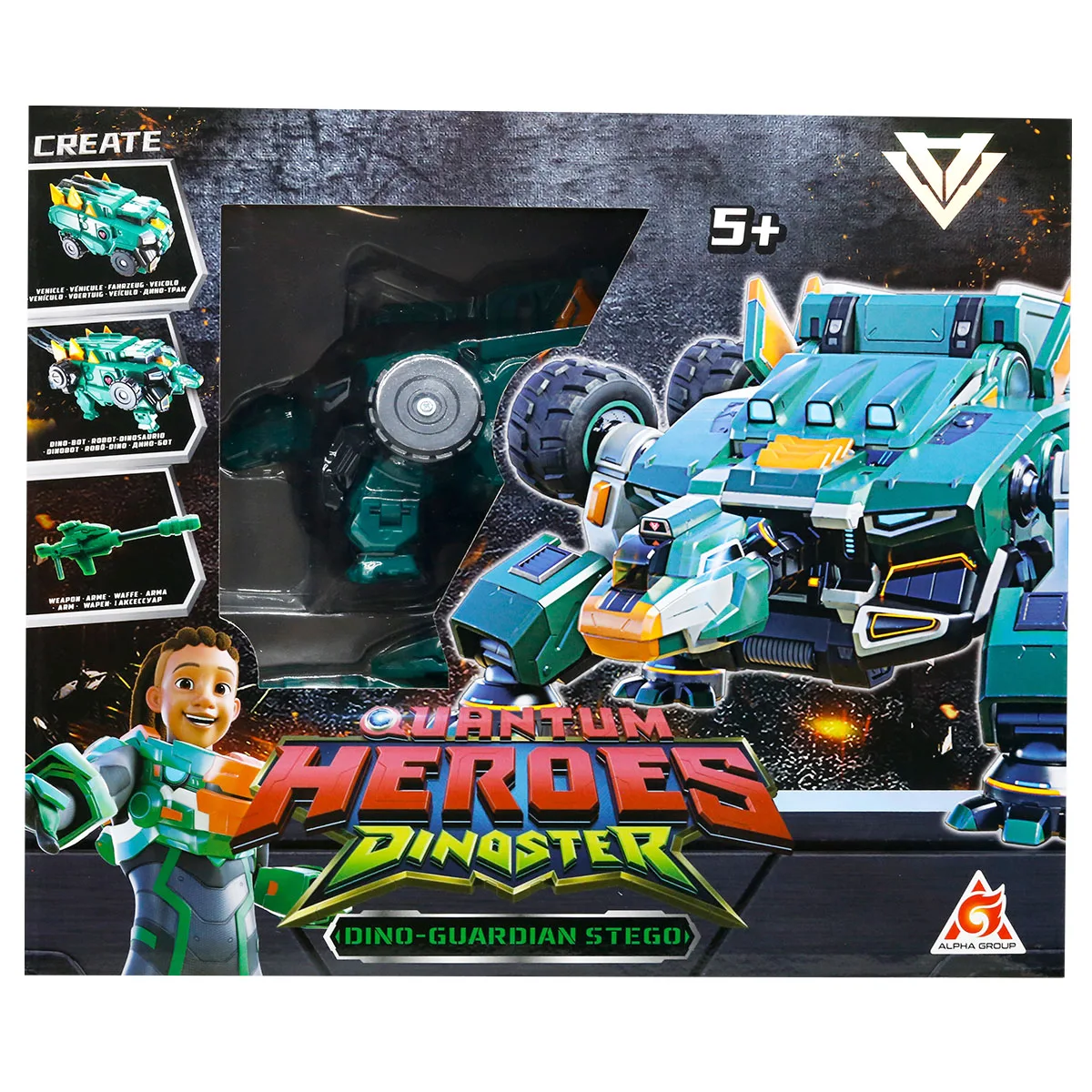 Динозавр-трансформер Dinoster пластик 13х19х11,5 см