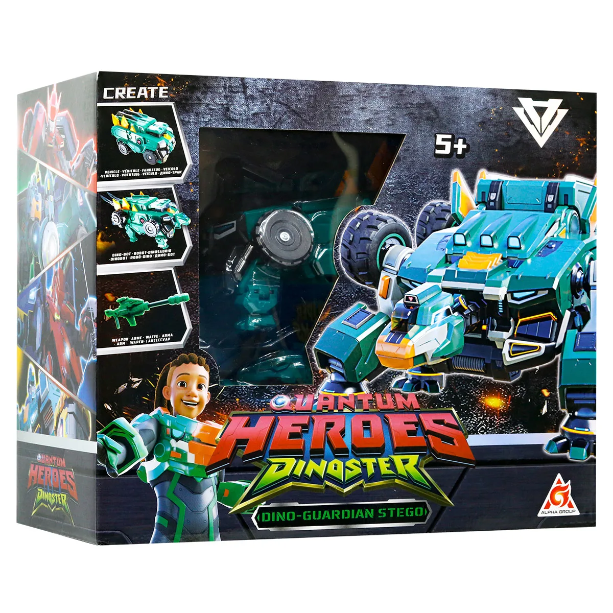 Динозавр-трансформер Dinoster пластик 13х19х11,5 см