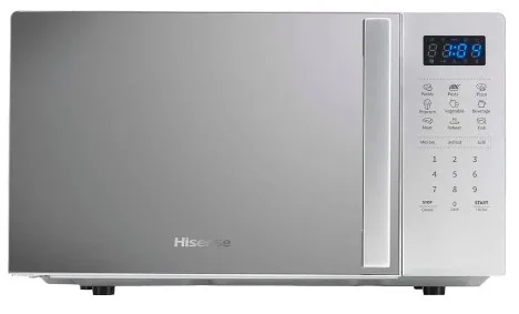 Мікрохвильова піч Hisense з грилем 20 л Кераміка Сірий