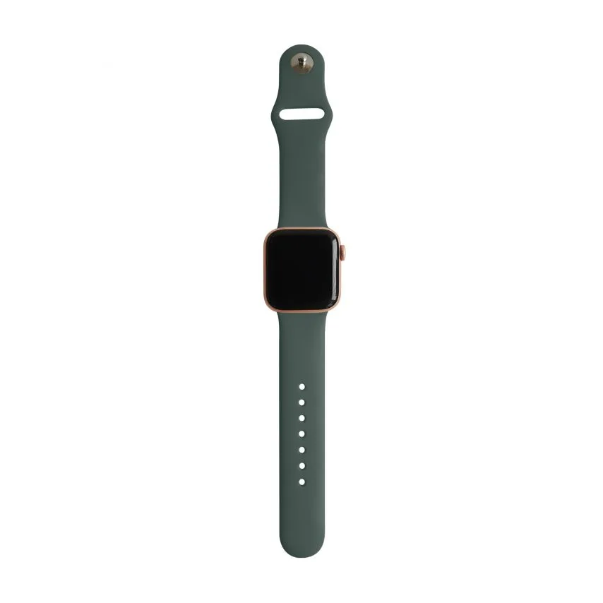 Ремешок Apple силиконовый 38-40мм M/L зеленый