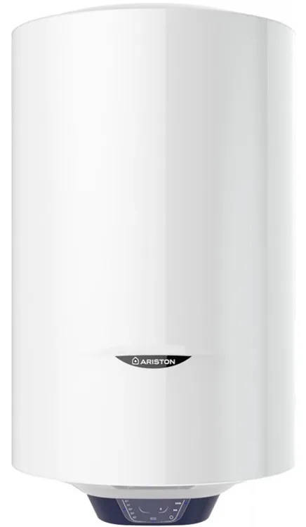 Електричний водонагрівач Ariston круглої форми BLU1 ECO PL DRY, 50 літрів, потужність 1,8 кВт, з сухим теном, механічне управління