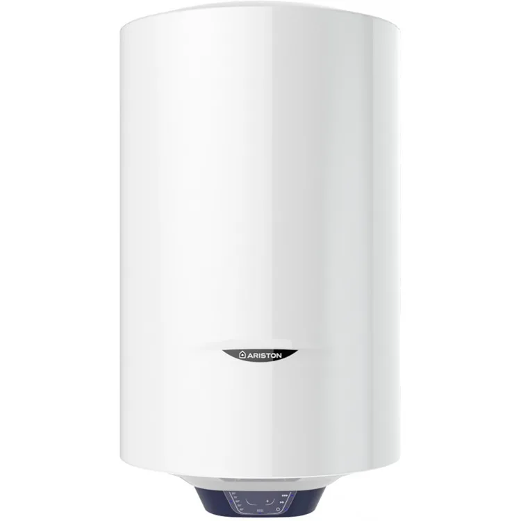 Електричний водонагрівач Ariston круглої форми BLU1 ECO PL DRY, 50 літрів, потужність 1,8 кВт, з сухим теном, механічне управління