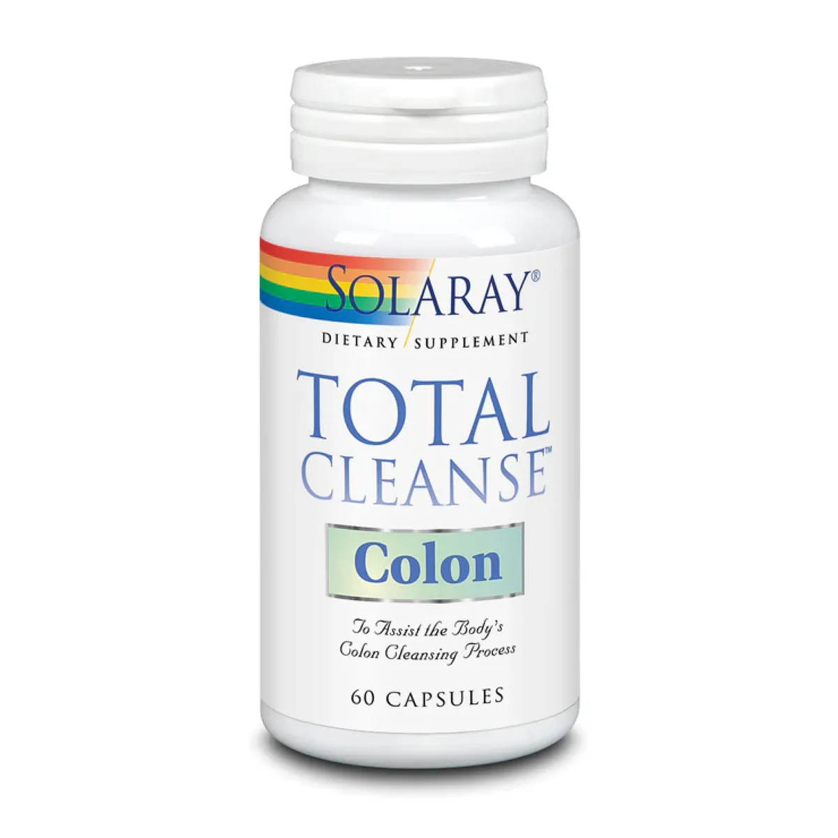 Solaray Total Cleanse Colon 60 капсул натуральні компоненти для здоров'я кишечника