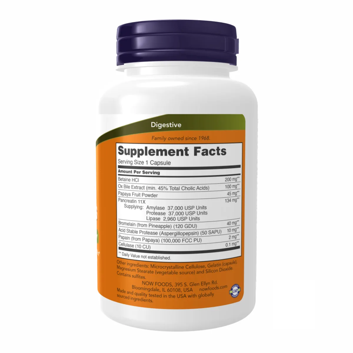 Ферменти для травлення Now Foods 90 капсул комплексна добавка