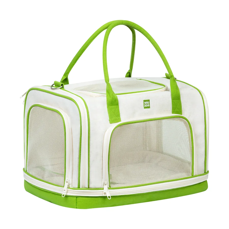 Сумка-переноска WAUDOG Relax Eco 47x28x30 см хлопок для котов и собак до 8 кг