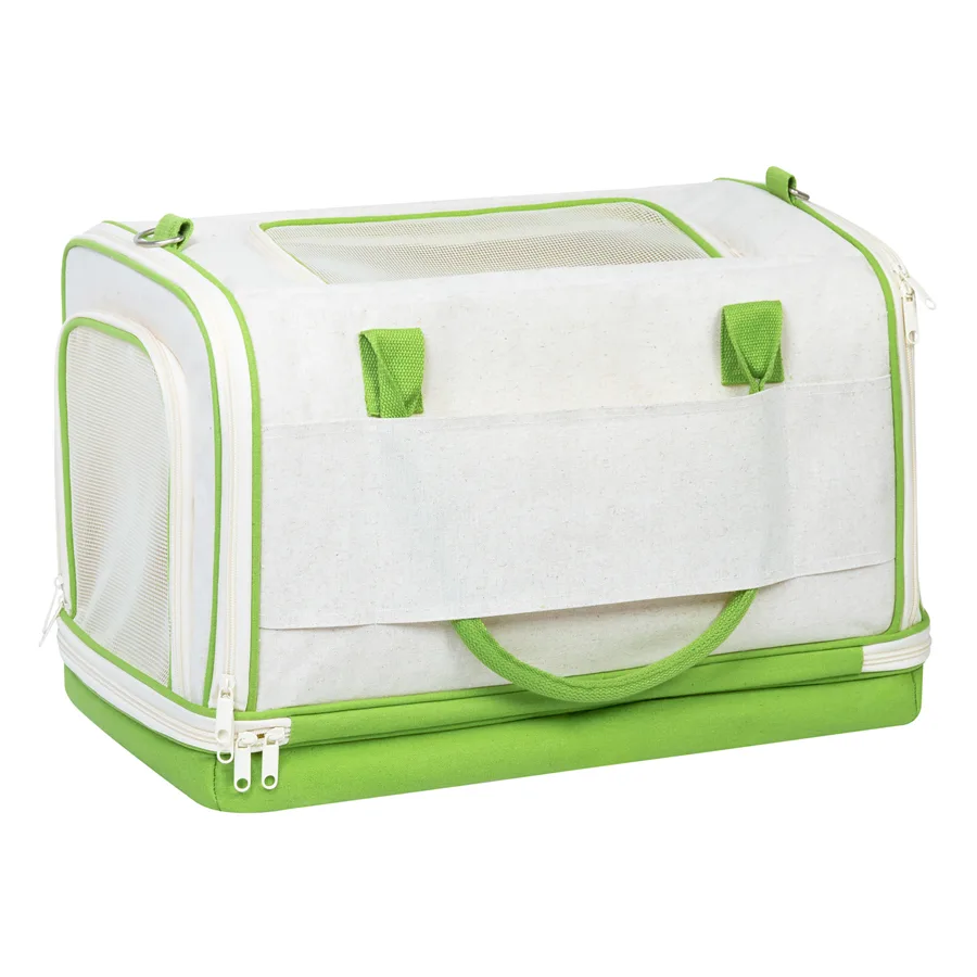 Сумка-переноска WAUDOG Relax Eco 47x28x30 см бавовна для котів та собак до 8 кг
