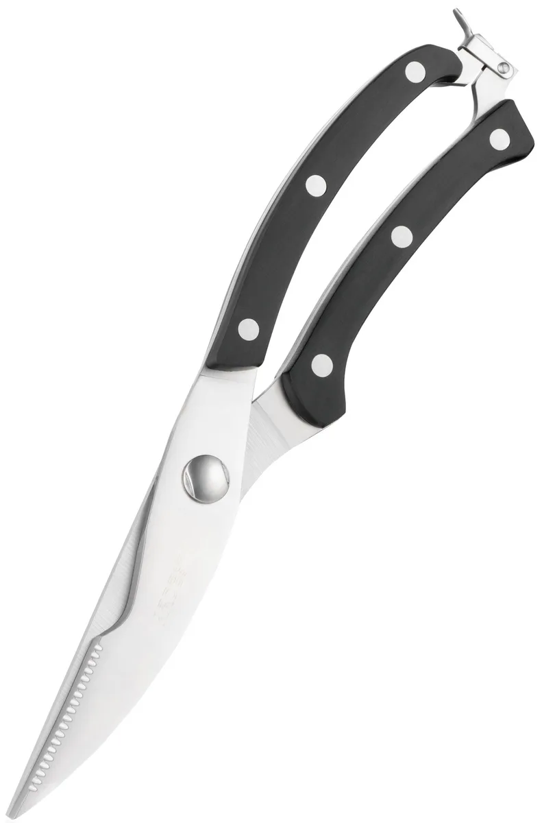 Ножницы для обработки птицы ARDESTO Black Mars, 255 см, из нержавеющей стали и пластиковой ручкой, черного цвета.
