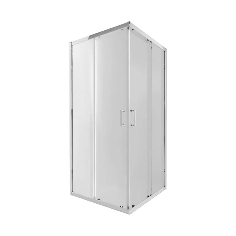 Душова кабіна Qtap CRM1099SC6 90x90 см прозоре скло 6 мм розсувні двері хром